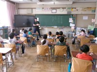 1年1組での授業「命は大事！」